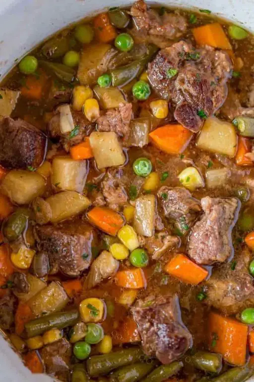 Slow Cooker Vegetable Beef Soup