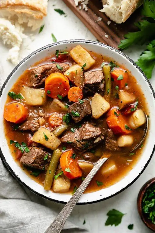 Slow-Cooked Beef Stew with Root Vegetables