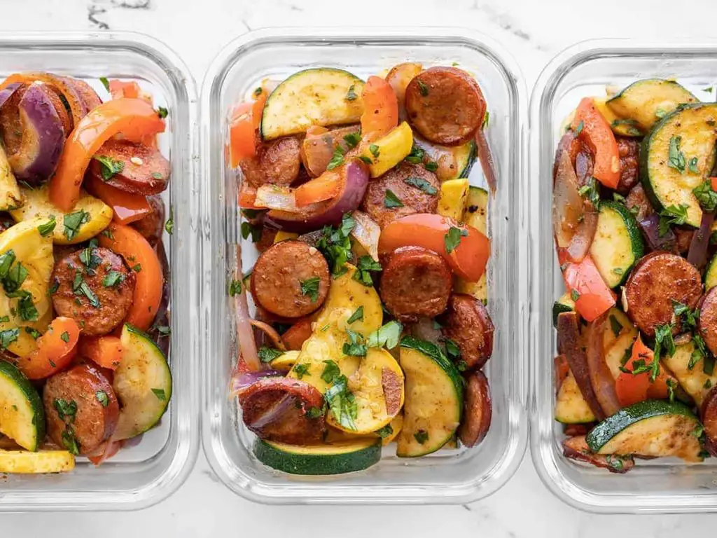 Smoked Cajun Sausage and Veggies