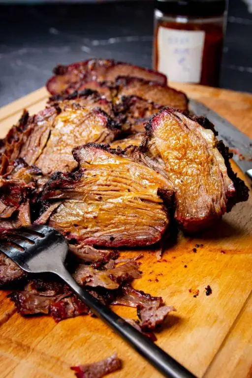 Smoked Traeger Beef Brisket with Garlic Herb Rub