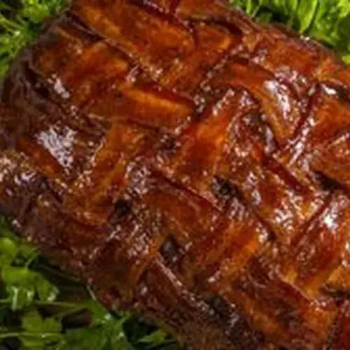 Smoked Traeger Beef Meatloaf with Bacon Wrap