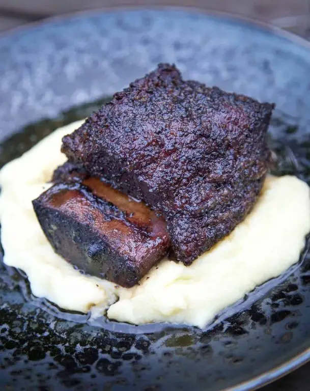 Smoked Traeger Beef Short Ribs with Red Wine Glaze