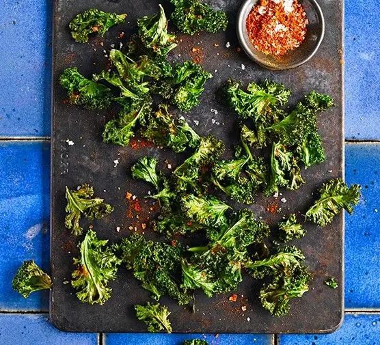 Smoky Paprika Crispy Kale Strips