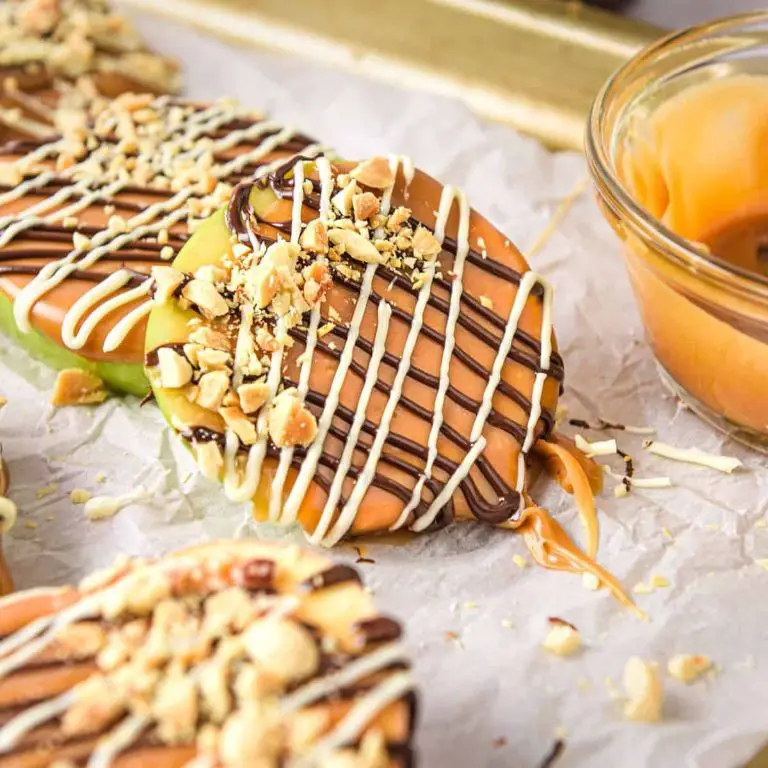 Speedy Caramel Apple Slices