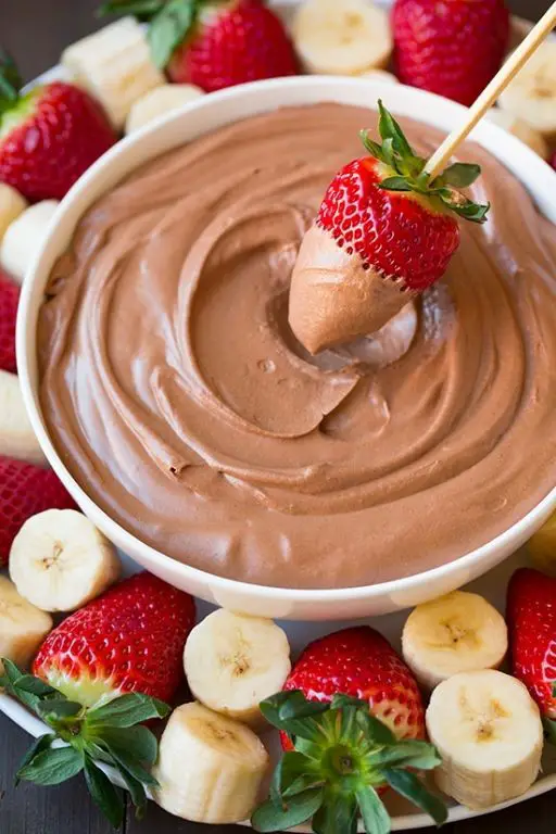 Speedy Chocolate Dip with Fruit