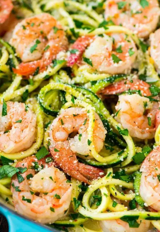 Speedy Shrimp Scampi with Zoodles