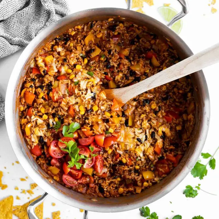 Spicy Beef and Rice Skillet