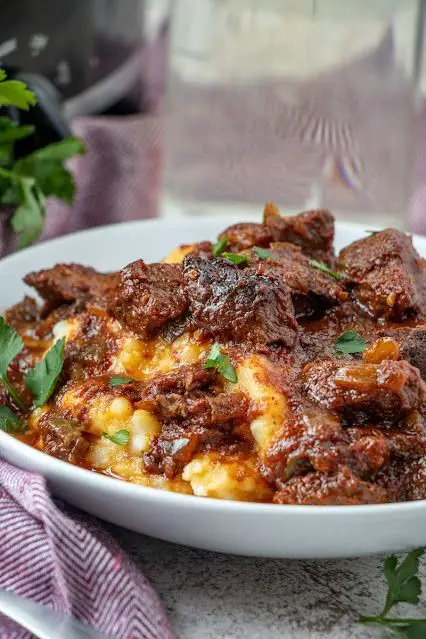 Spicy Crock Pot Beef Tips