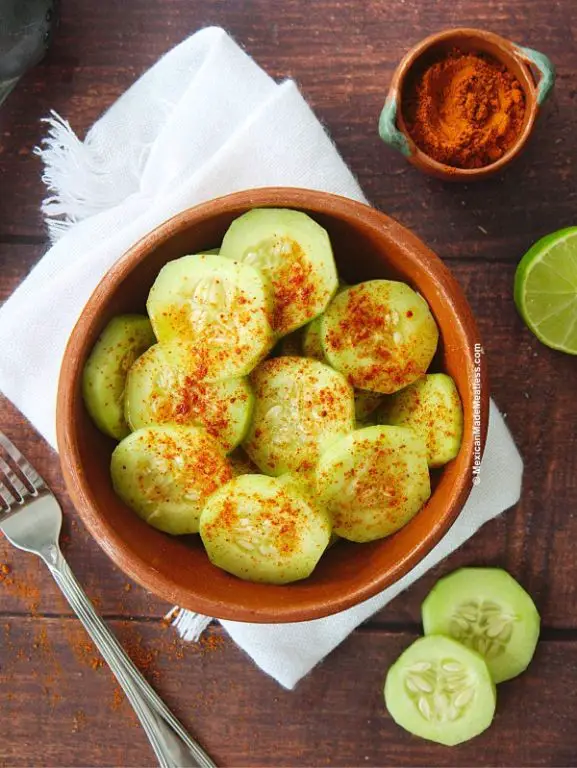Spicy Cucumber Slices with Chili and Lime