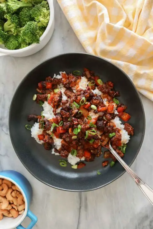 Spicy Ground Beef and Rice Bowls