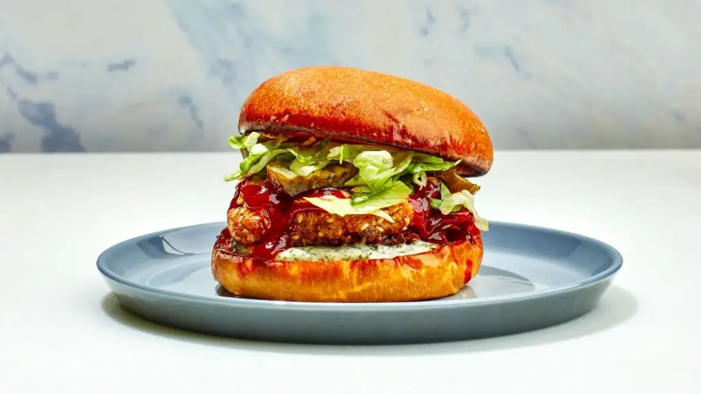 Spicy Korean Gochujang Chicken Sandwich