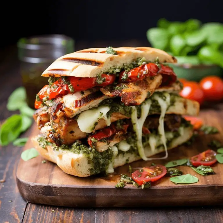 Spicy Pesto Chicken Sandwich with Roasted Tomatoes