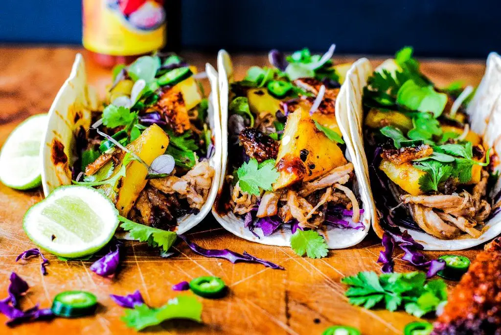 Spicy Pulled Pork Tacos with Pineapple Salsa