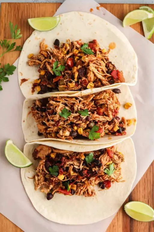 Spicy Shredded Chicken Tacos