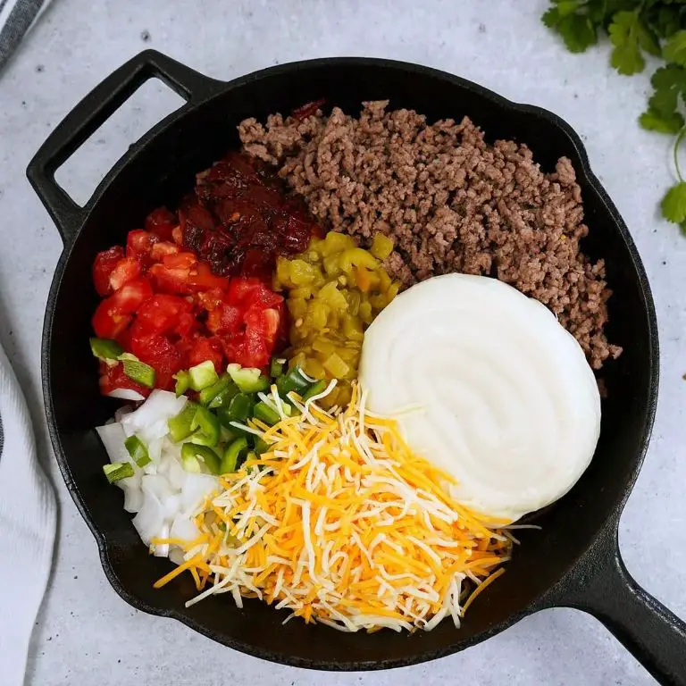 Spicy Smoked Queso with Ground Beef and Tomatoes