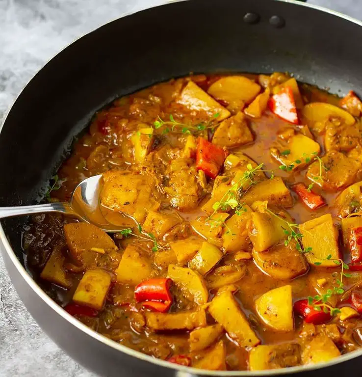 Spicy Turnip Curry with Coconut Milk