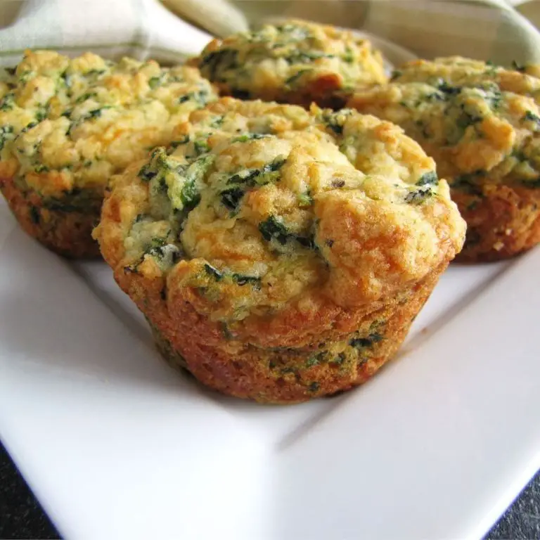 Spinach and Cheddar Muffins