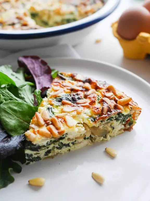 Spinach and Feta Breakfast Quiche