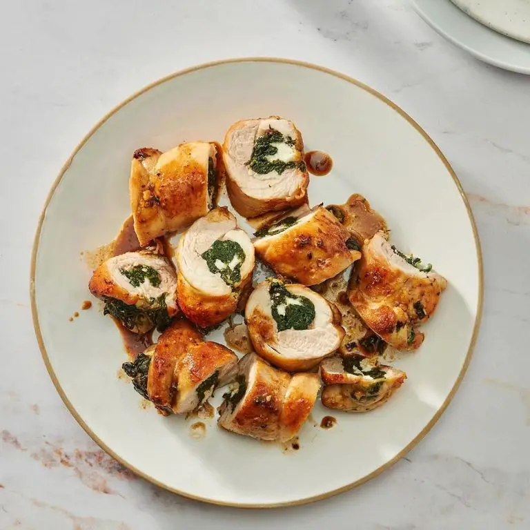 Spinach and Feta Stuffed Chicken Thighs