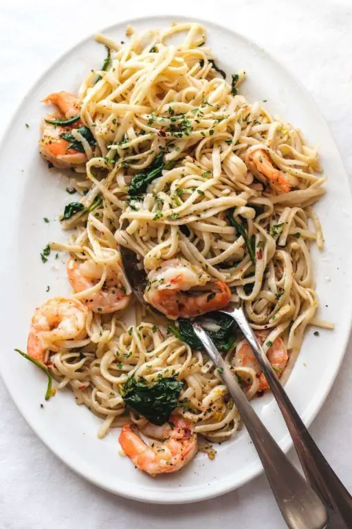 Spinach and Shrimp Scampi