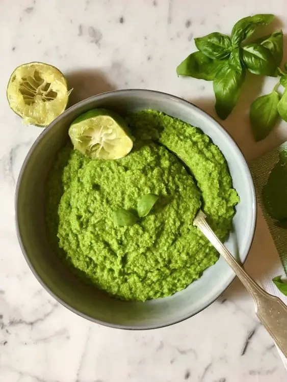 Sweet Pea and Basil Puree