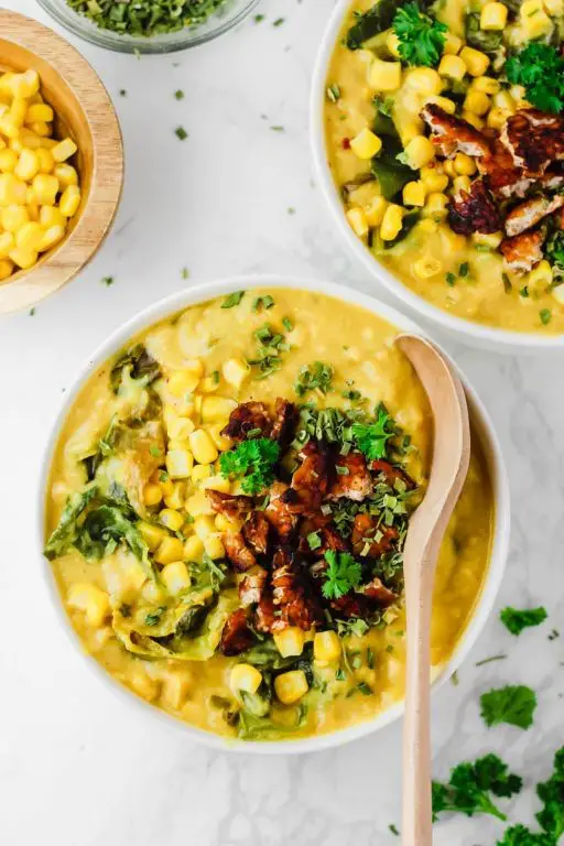 Sweet Pea and Corn Chowder
