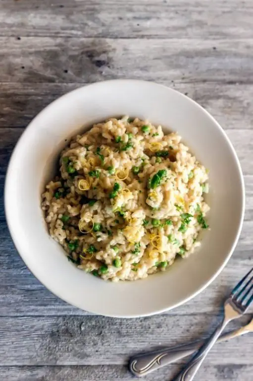 Sweet Pea and Lemon Risotto