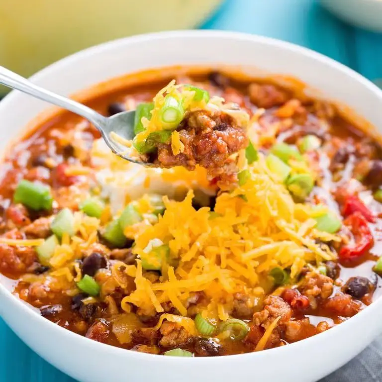 Tasty Crockpot Turkey Chili