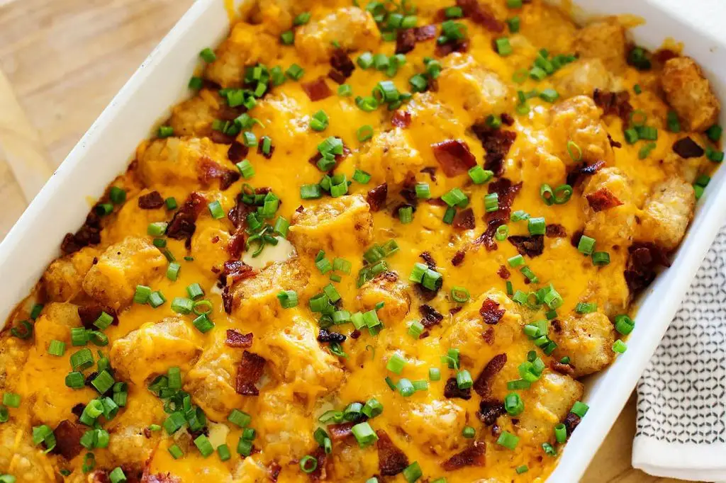 Tater Tot Hash Browns with Eggs