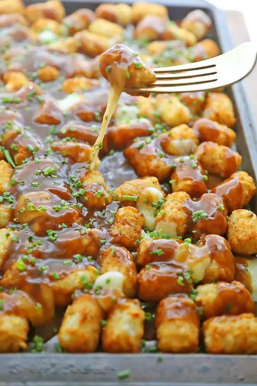 Tater Tot Poutine with Gravy and Cheese Curds
