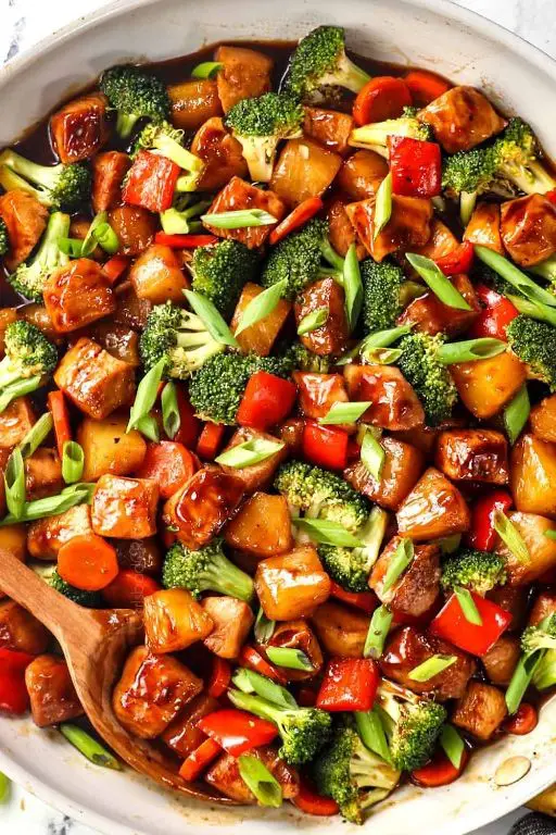 Teriyaki Chicken Barb Stir-Fry