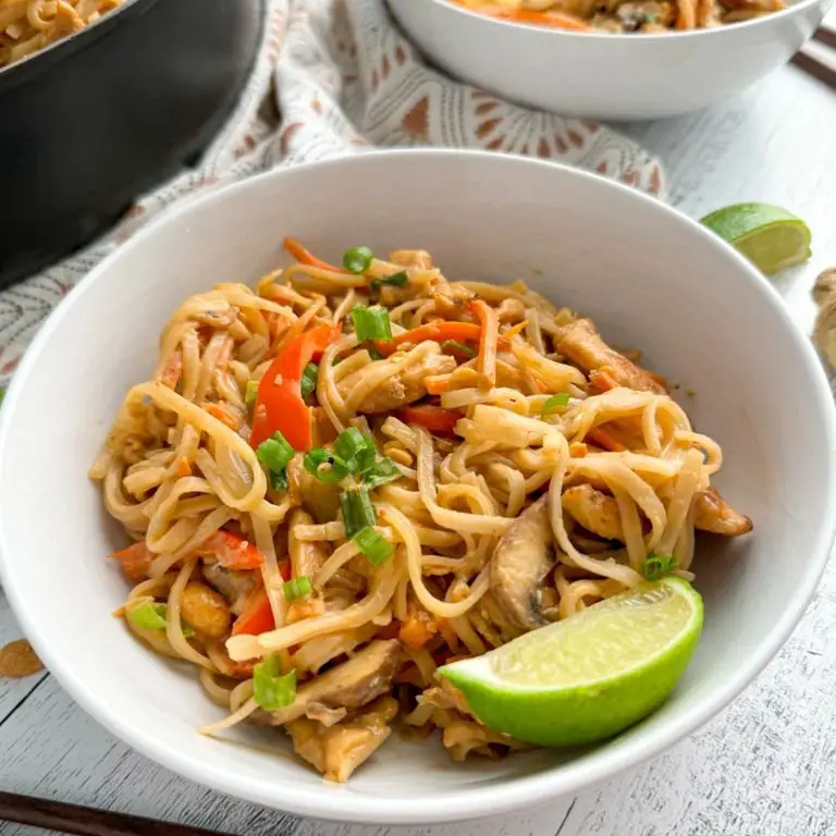 Thai Peanut Chicken Noodles