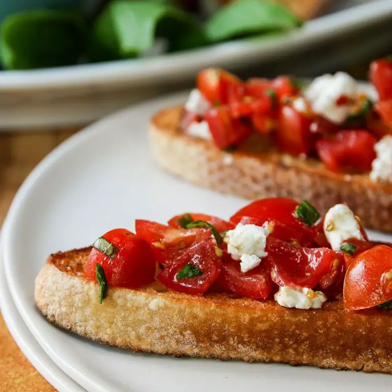 Tomato Basil Bruschetta with Feta