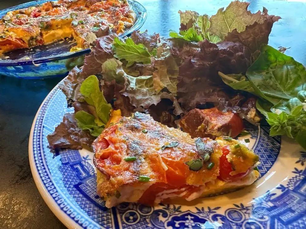 Tomato and Almond Clafoutis