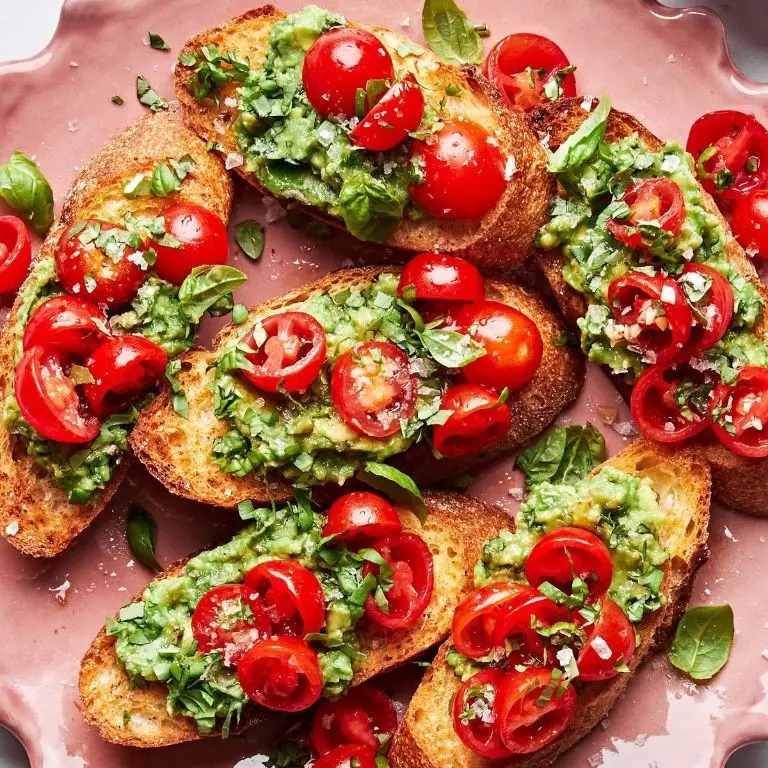 Tomato and Avocado Bruschetta