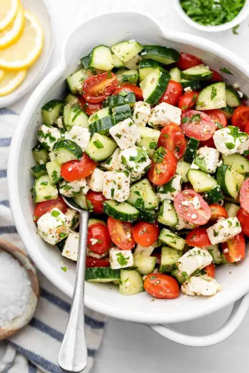 Tomato and Cucumber Greek Salad