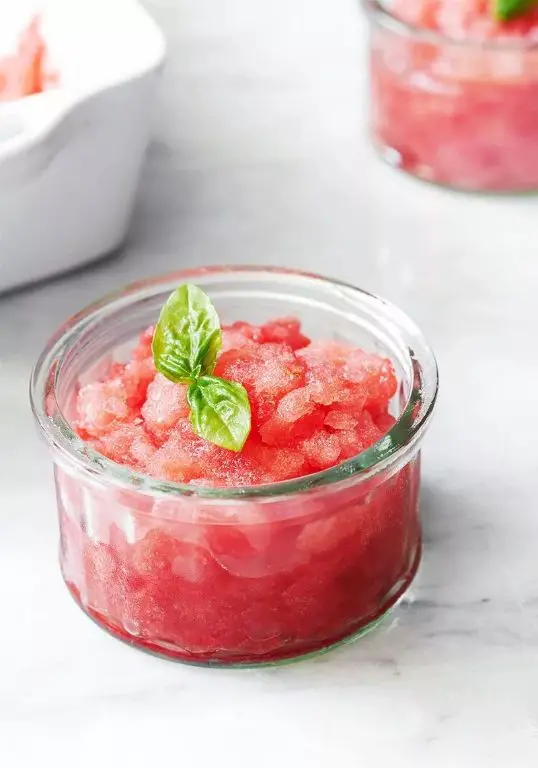 Tomato and Mint Granita