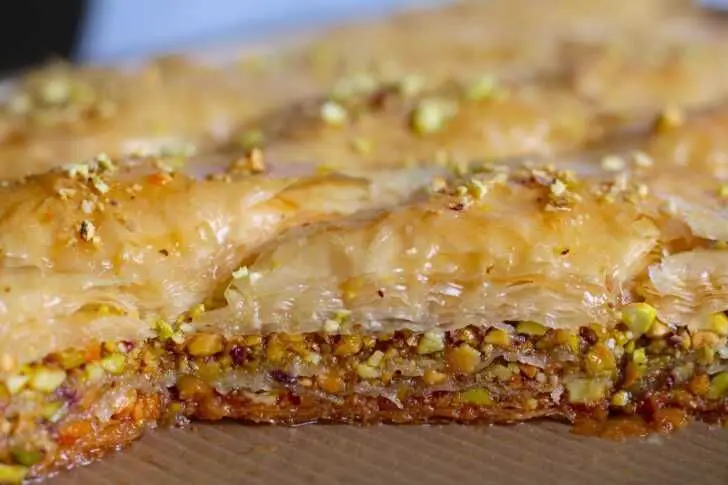 Tomato and Pistachio Baklava