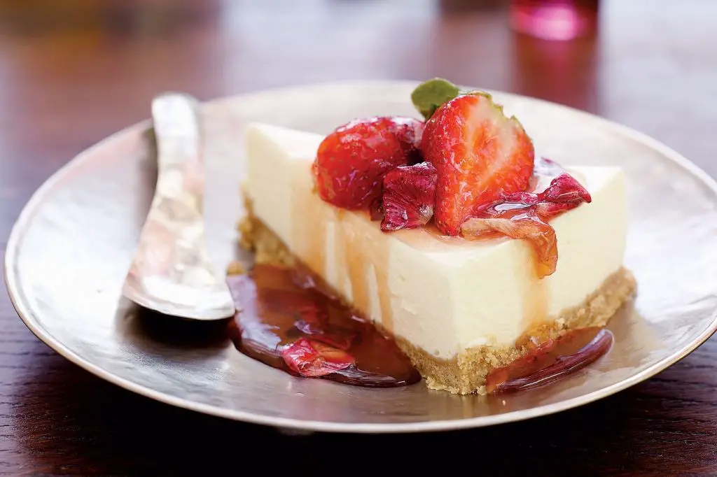 Tomato and Rosewater Cheesecake