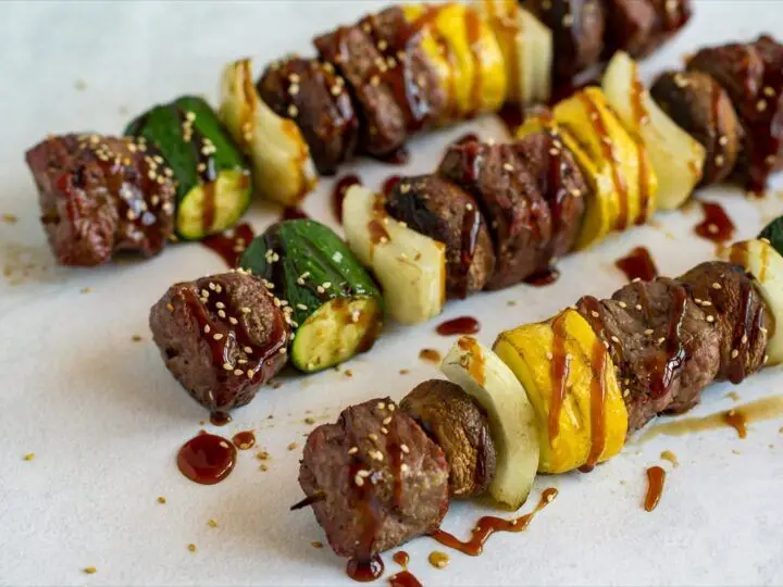 Traeger Grilled Beef Kabobs with Pineapple Salsa