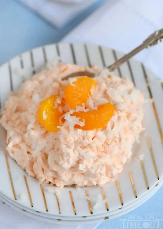 Tropical Jello with Coconut Flakes