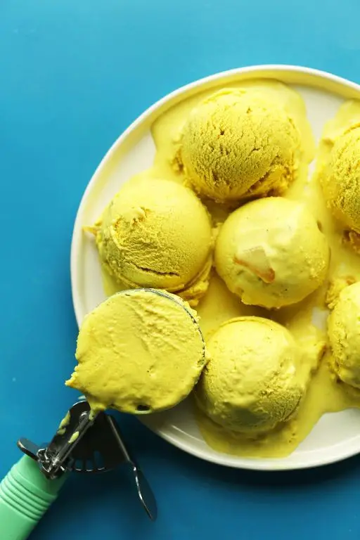 Turmeric Golden Milk Raw Ice Cream