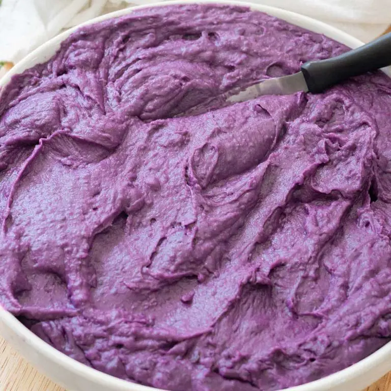 Ube Halaya - A creamy purple yam dessert.