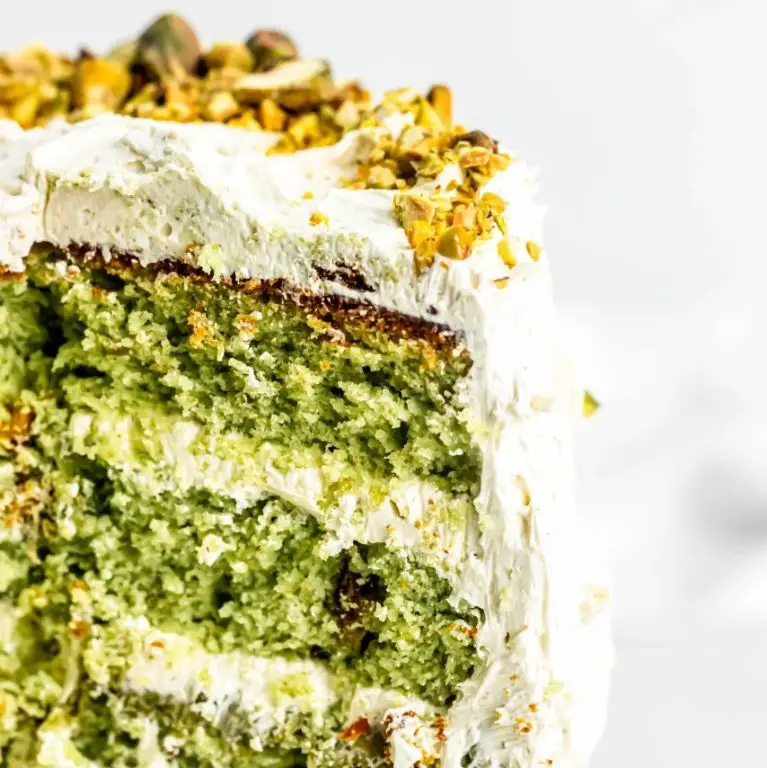 Vanilla Frosting with Crushed Pistachios