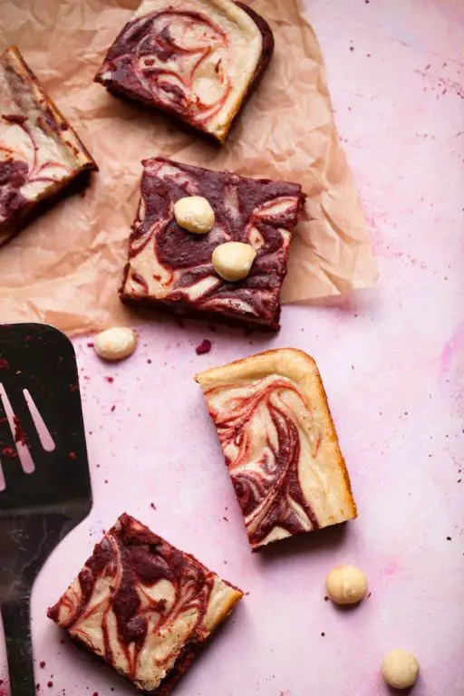 Vegan Red Velvet Cheesecake Brownies