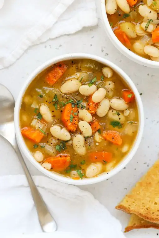 Vegetarian 16 Bean Soup with Fresh Herbs