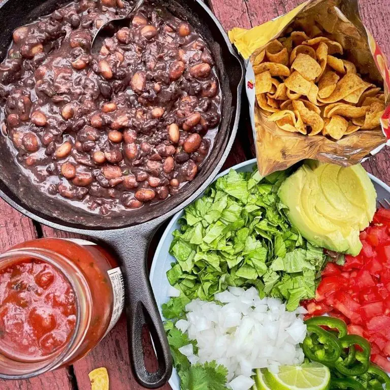 Vegetarian Frito Taco Pie with Black Beans