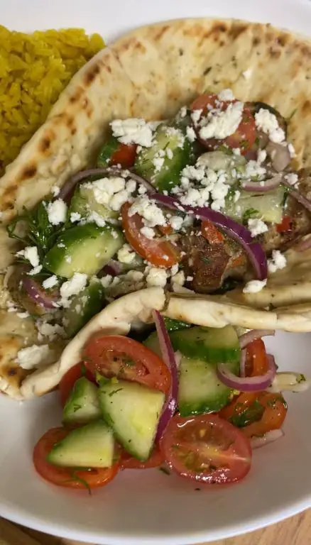 Walkerswood Jerk Chicken Flatbread with Tzatziki
