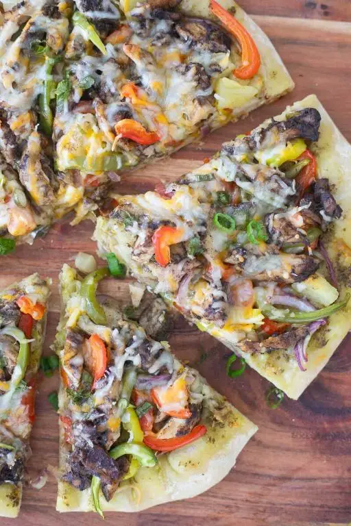 Walkerswood Jerk Chicken Pizza with Red Onions