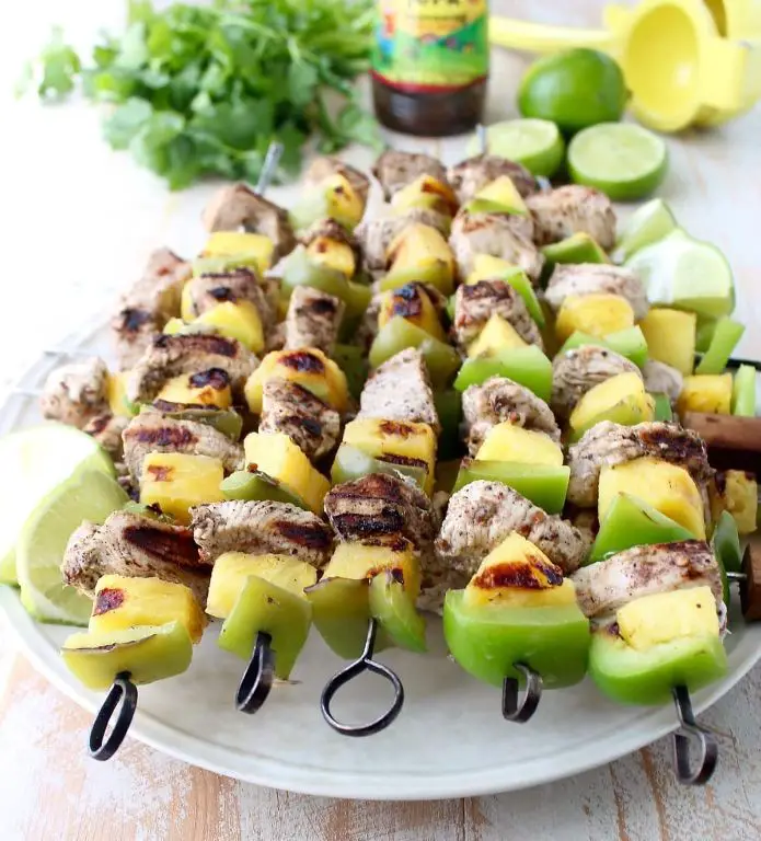 Walkerswood Jerk Chicken Skewers with Bell Peppers